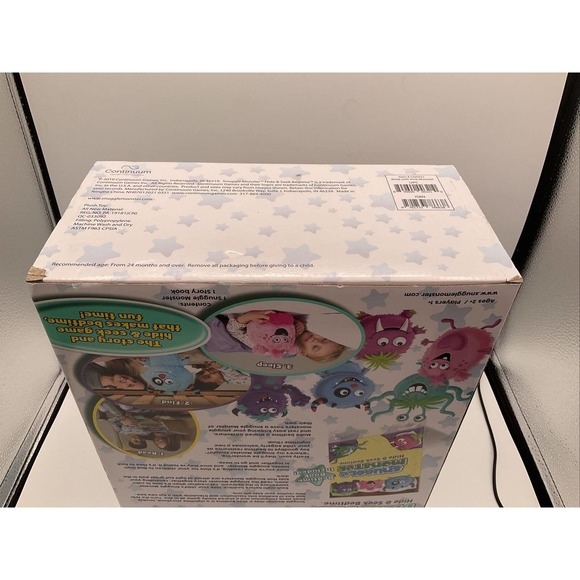 Snuggle Monster - Hide and Seek Bedtime Plush Toy and Book Pink Inc. New - Picture 6 of 7
